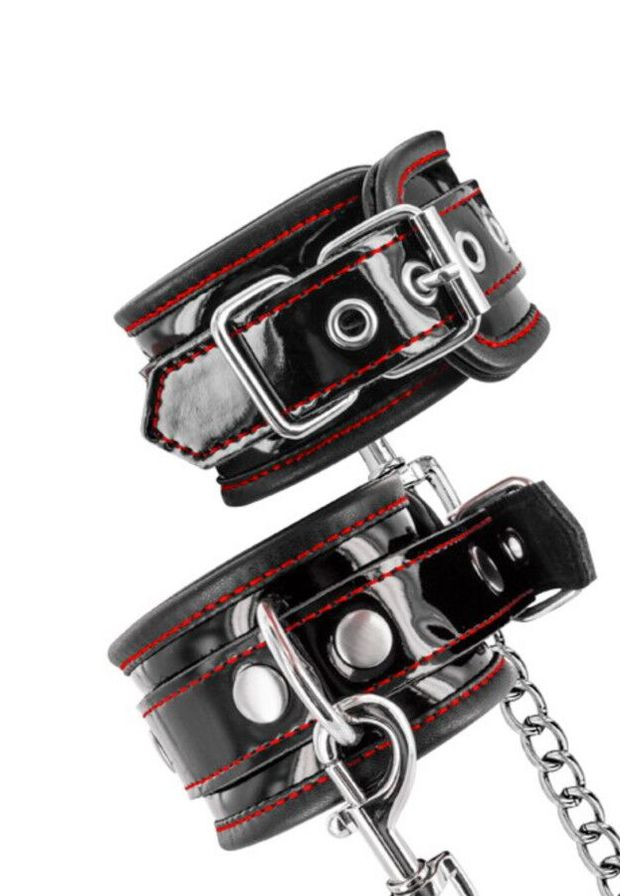 Наручники Premium Patent leather handcuffs Fetish Tentation (335387057)