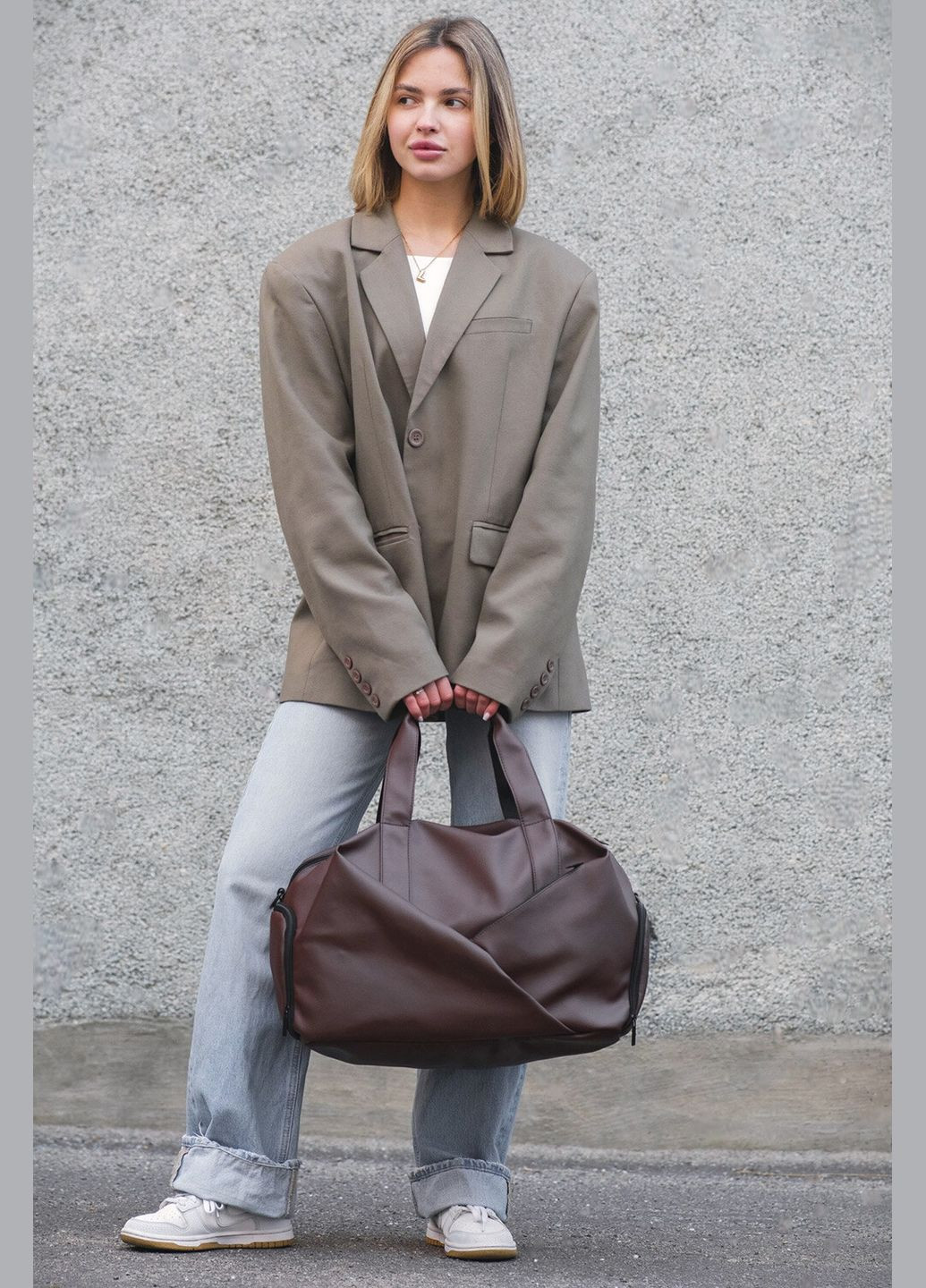 Женская Дорожная Багажная Сумка Gym Brown Without (348059070)