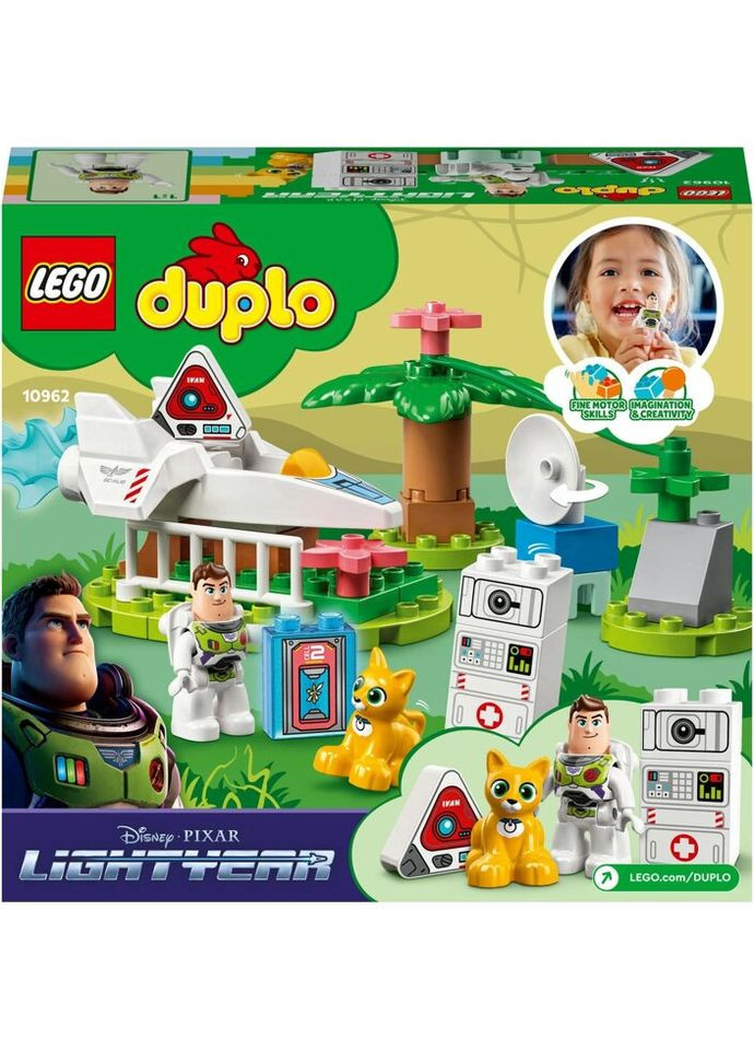 Конструктор DUPLO Disney Базз Спаситель та космічна місія (10962) Lego (281425768)