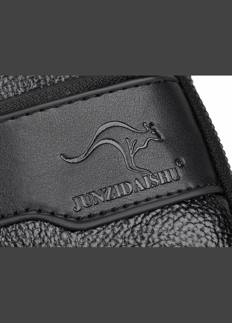 Чоловіча сумка бананка нагрудна Junzidaishu слінг барсетка чорна Eton (325482442)