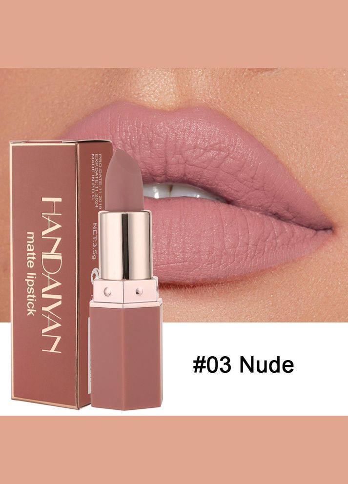 Матовая помада Velvet Matte Lipstick 03 Nude Handaiyan (314933587)