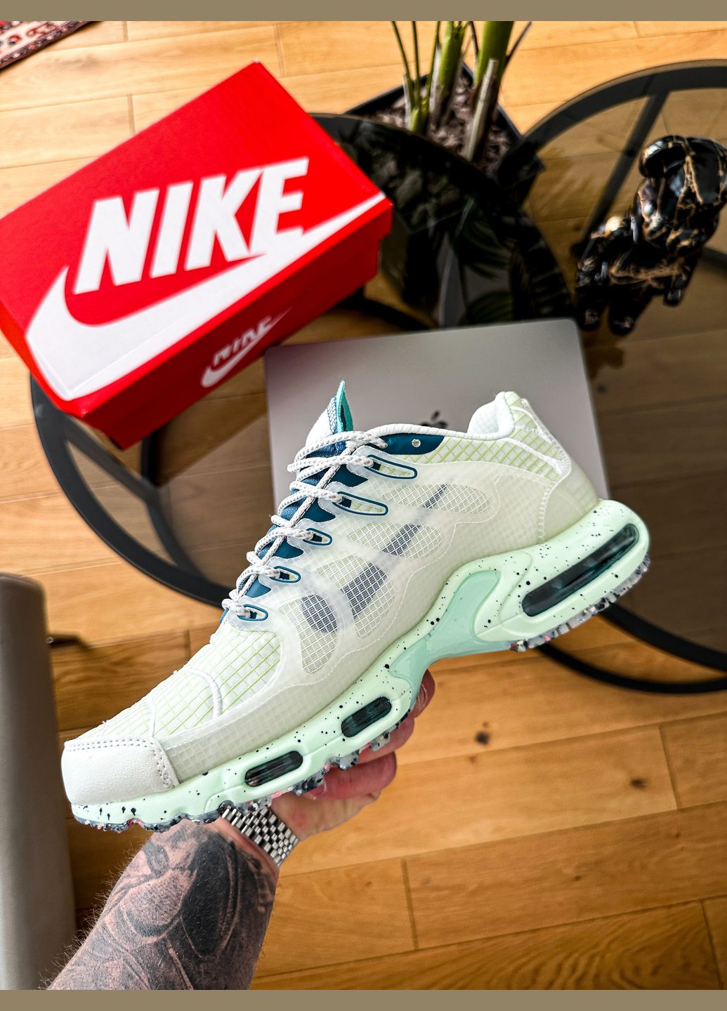 Білі Осінні кросівки чоловічі nike air max tn plus terrascape white | найк аір макс тн плюс білі No Brand