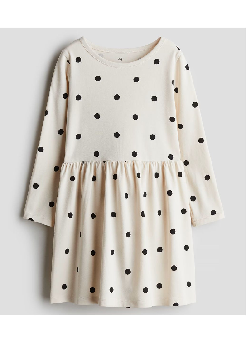 Біла сукня трикотажна для дівчинки H&M (361269095)