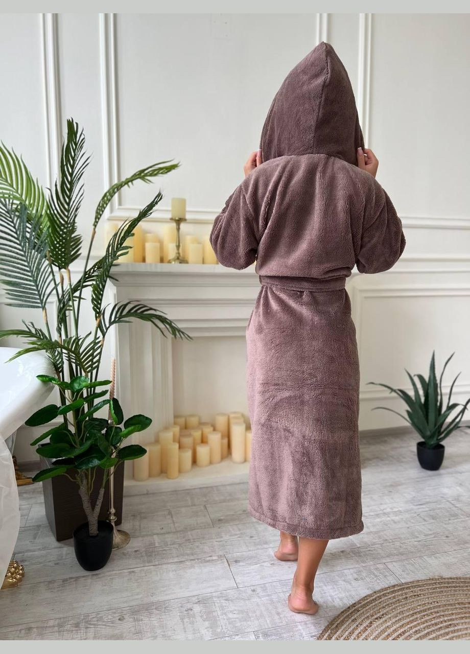 Халат жіночий махровий Коричневий (П4К-al-halat-008-04) No Brand (308864290)