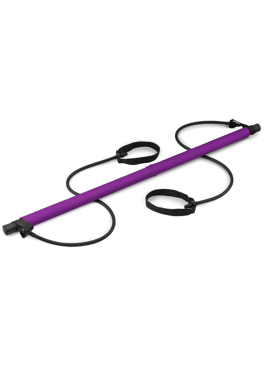 Тренувальна палиця з еспандерами HS-T090GS фіолетова Hop-Sport (301538859)