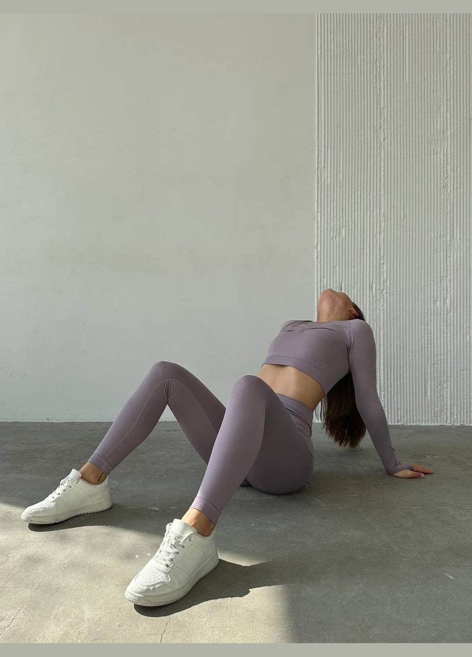 Жіночий фітнес двійка фіолетовий No Brand костюм (318534280)