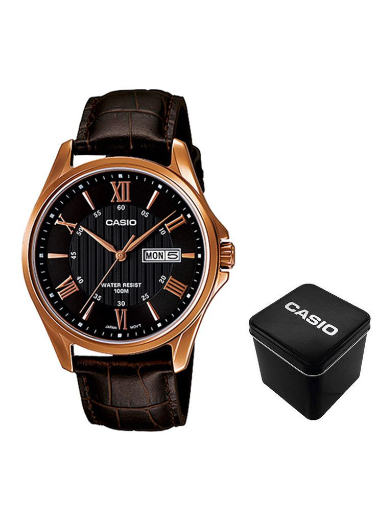 Оригінальний чоловічий наручний годинник Original MTP-1384L-1A, 24 місяці гарантія! Casio (370984789)