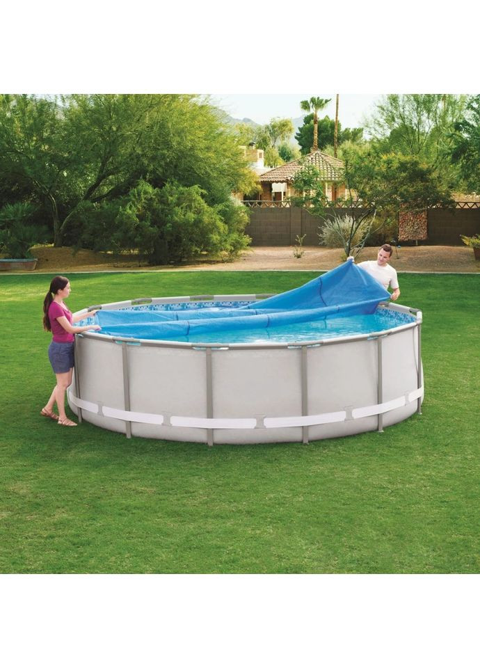 Теплозберігаюче покриття (солярна плівка) для басейну 28010T діаметр 206 см Intex (365249720)