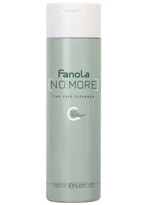 Шампунь-детокс універсальний на основі білої глини No More The Prep Cleanser, 250 мл Fanola (396338027)
