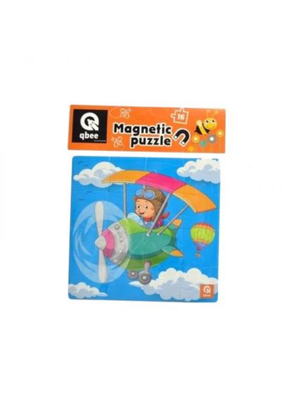 Пазлы фомовые магнитные - 16 элм "Юный пилот" qbee (369966780)