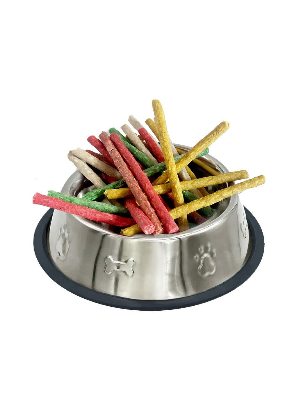 Лакомство для собак ТМ «» Разноцветные жевательные палочки манчи, 13см, (≈ 26-28шт), 200г Lucky Star (315598886)