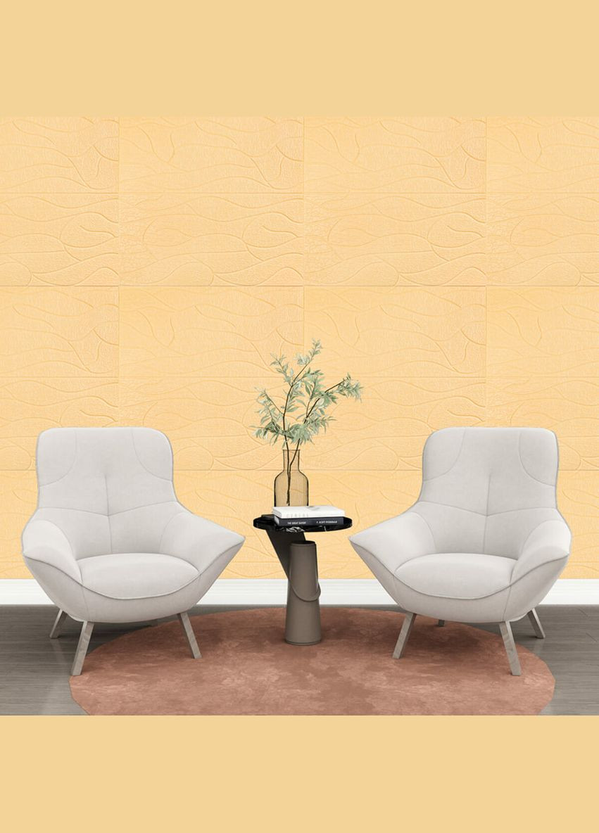 Панель 3D 700х700х6мм Бежевий SW-00001949 Sticker Wall (370674781)