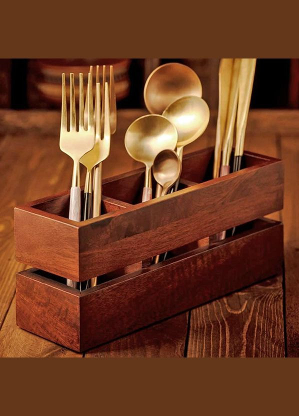 Подставка для столовых приборов из дерева Альберо савоярди (ПСП-003915) No Brand (327424621)