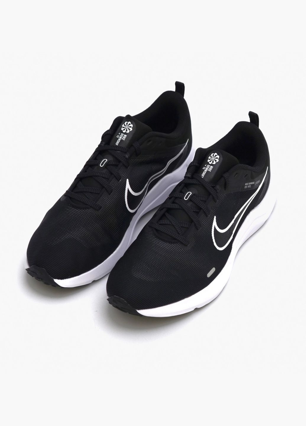 Черные кроссовки мужские downshifter 12 black dd9293-001 Nike