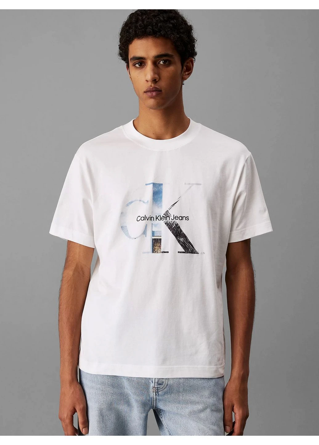 Белая футболка Calvin Klein Jeans J30J327483-YAF