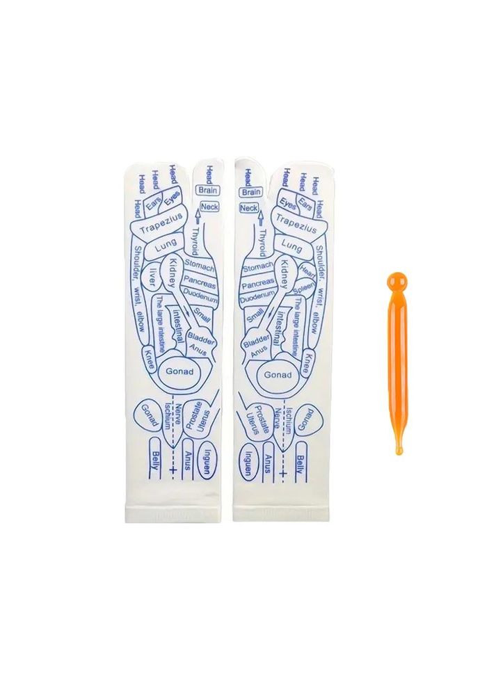 Комплект шкарпетки жіночі та інструмент для акупунктурного масажу стоп універсального розміру (IY0030_2) No Brand (339067176)