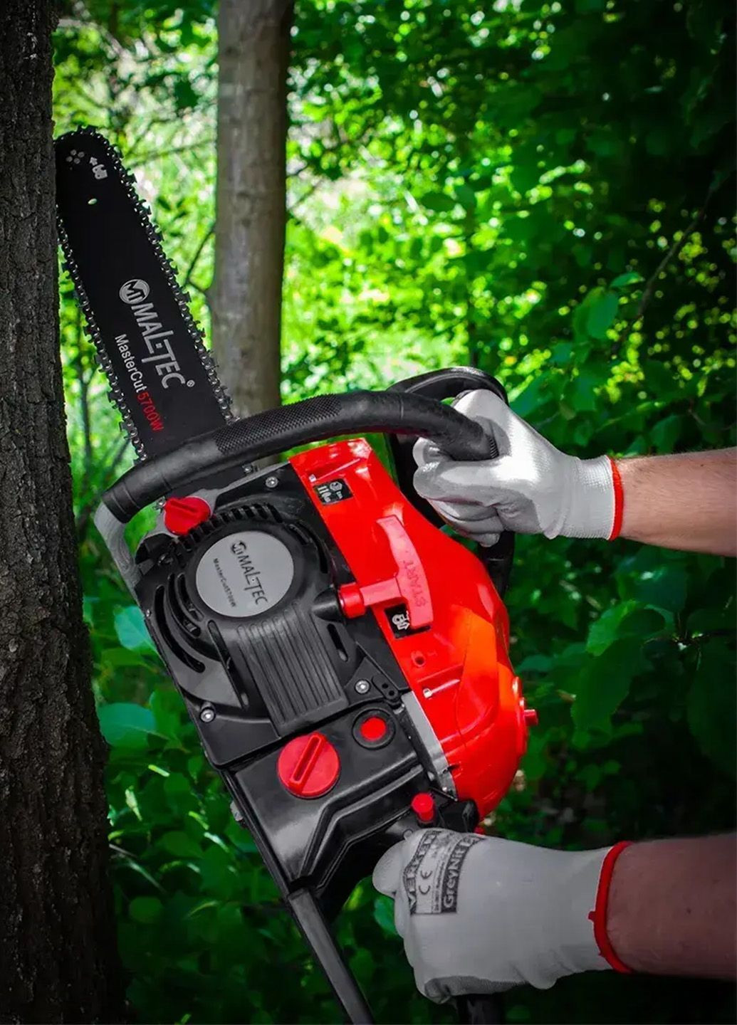 Профессиональная ручная цепная двухтактная бензопила качественный бензоинструмент Maltec MasterCut5700W (345707497)