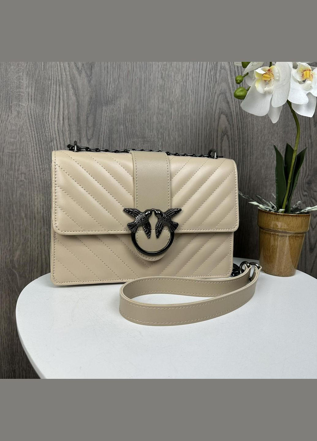 Жіноча сумочка клатч Молочний (1198ДКм) No Brand сумка (341085576)