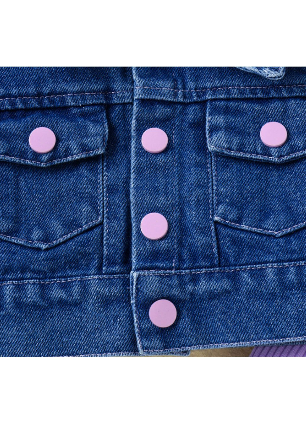 Фиолетовый летний костюм No Brand