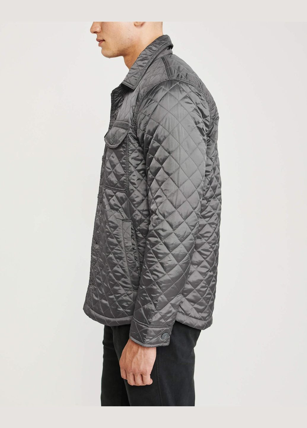 Серая демисезонная куртка демисезонная - мужская куртка af7703m Abercrombie & Fitch