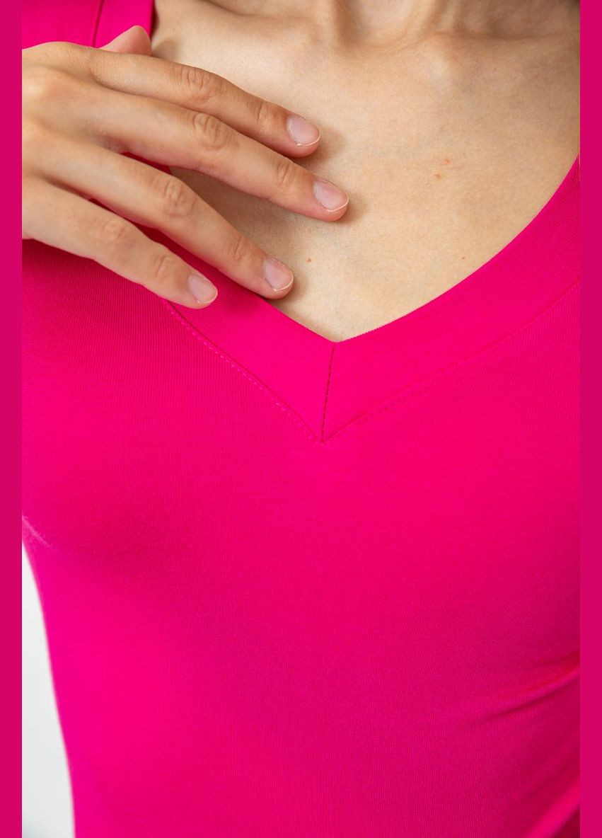 Малиновая футболка женская с удлиненным рукавом Ager 186R312