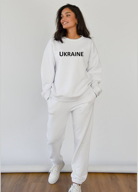 Женский спортивный костюм с патриотическим принтом Украина (80303) banny (296582152)
