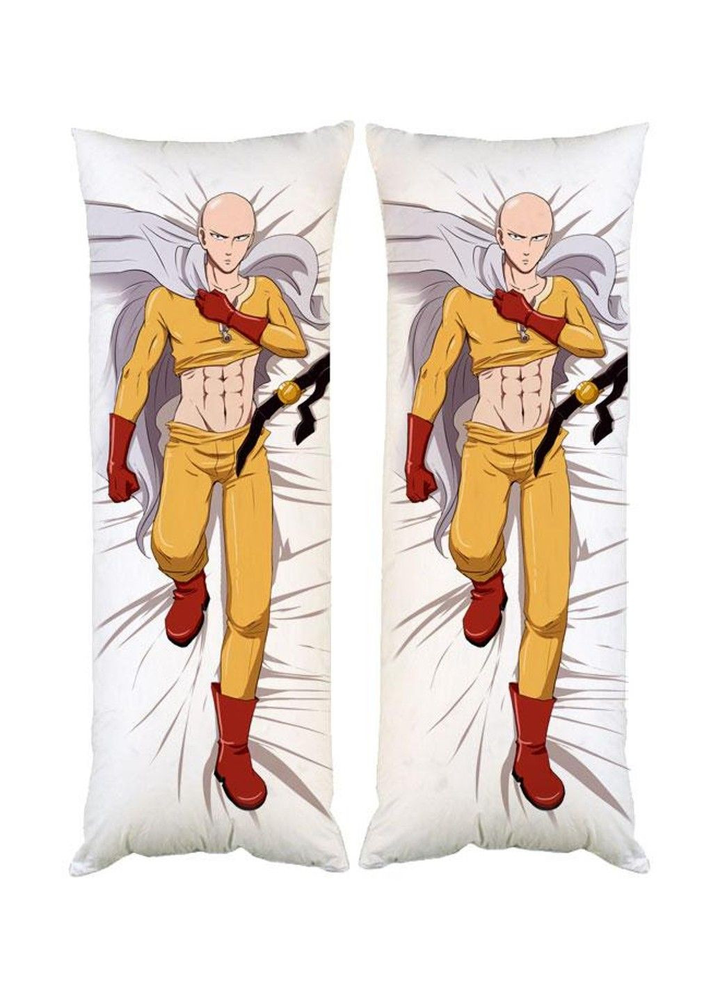 Подушка дакимакура Ванпанчмэн Сайтама декоративная ростовая подушка для обнимания двусторонняя No Brand (328315384)