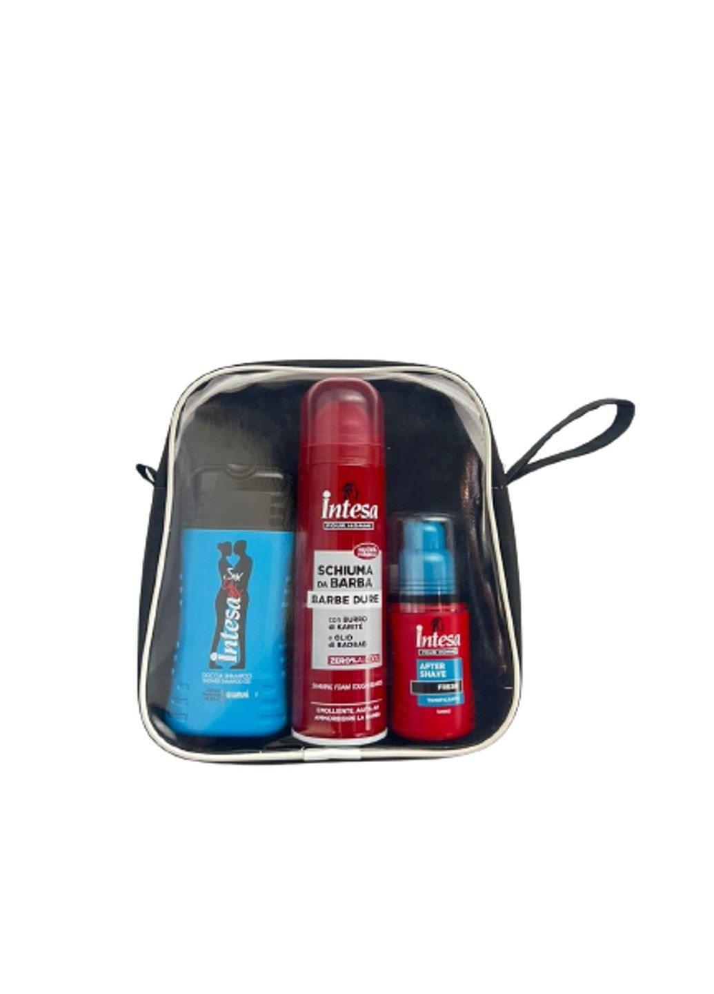 Набор подарочный №7 (шампунь-гель для душа 250 мл, лосьон после бритья 100 мл, пена для бритья 300 мл) Intesa (333835077)