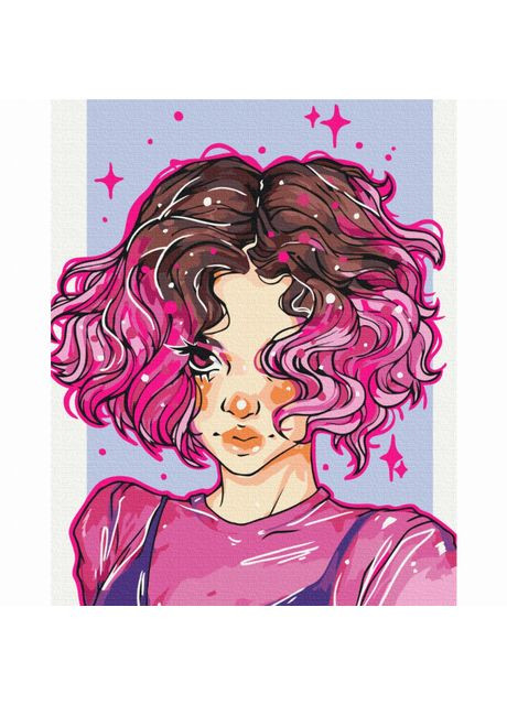 Картина по номерам Яркие локоны (BS53521) Brushme (370256036)