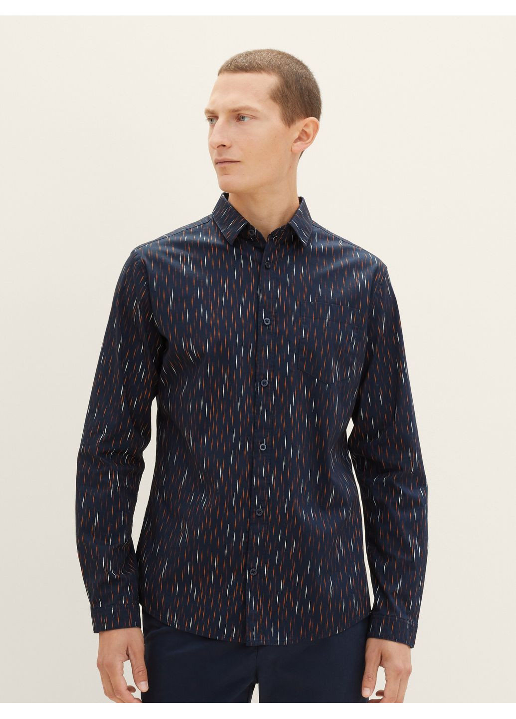 Синяя рубашка Tom Tailor