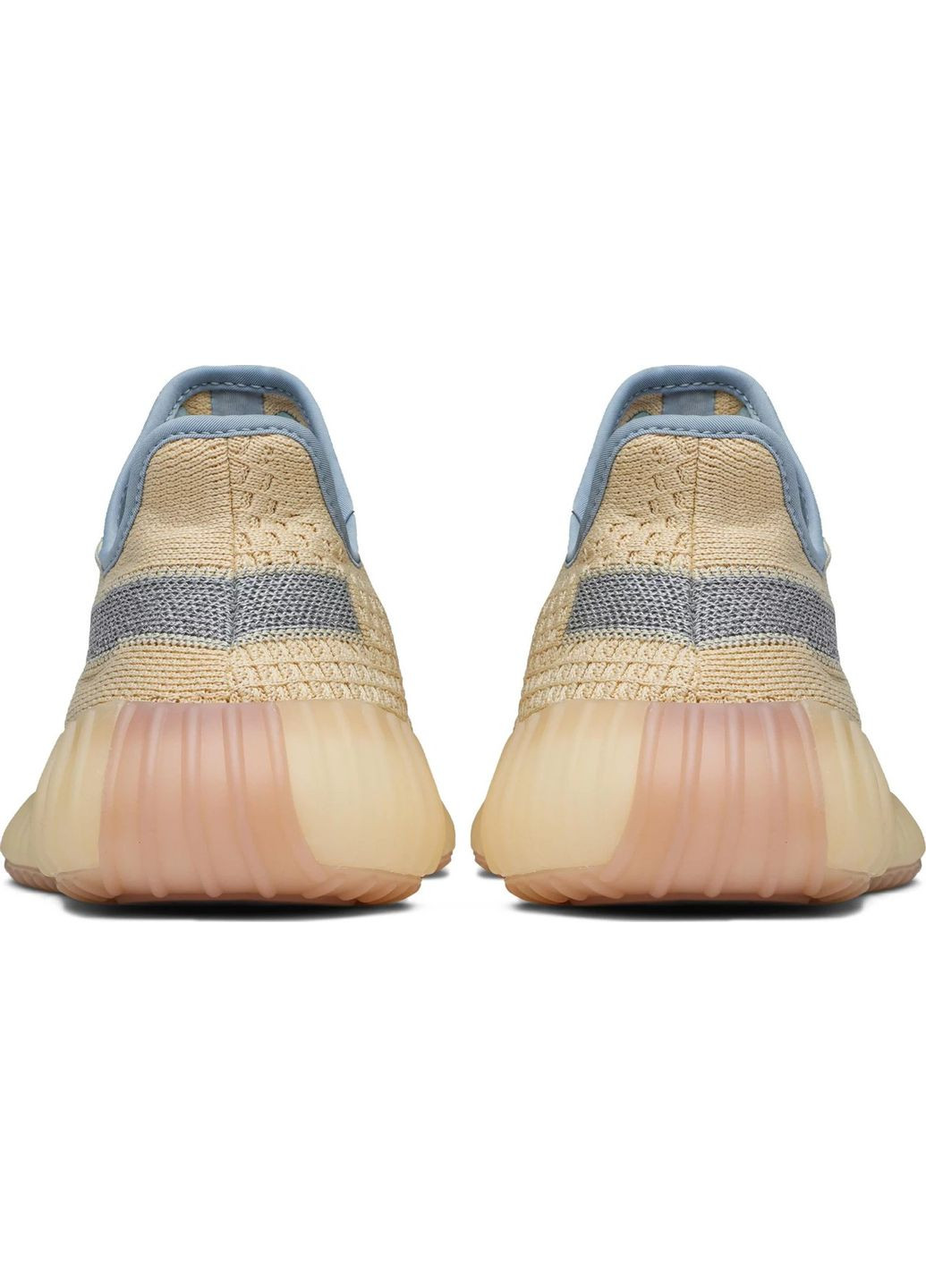 Белые кроссовки yeezy boost 350 v2 linen — fy5158 No Brand