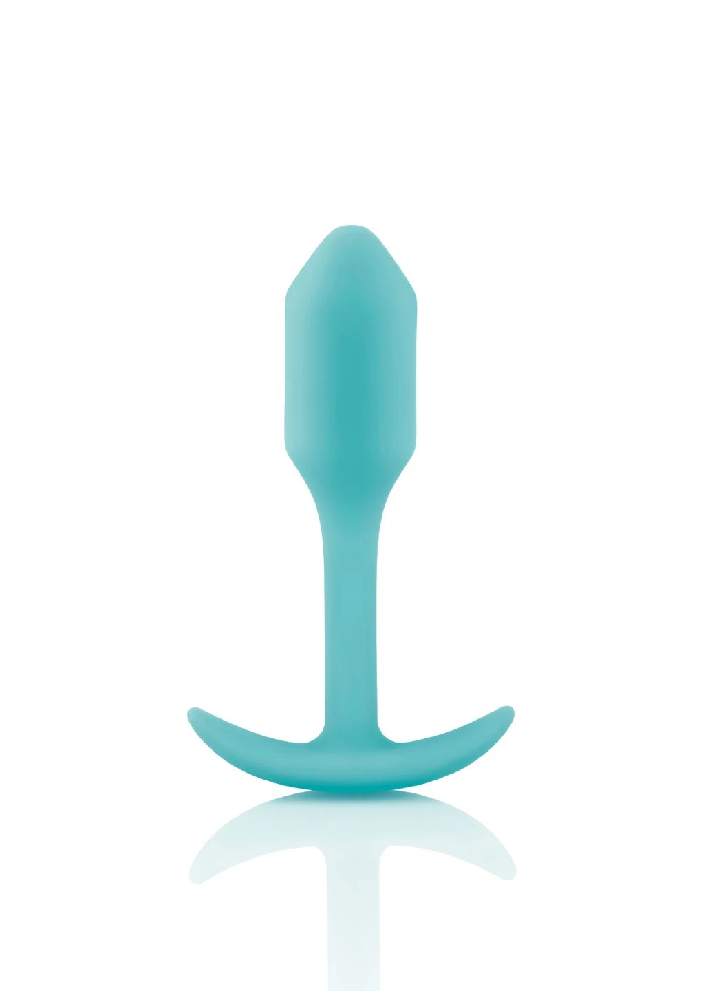 Безшовна силіконова анальна пробка з обтяженням Snug Plug 1 зелена B-Vibe (298918691)