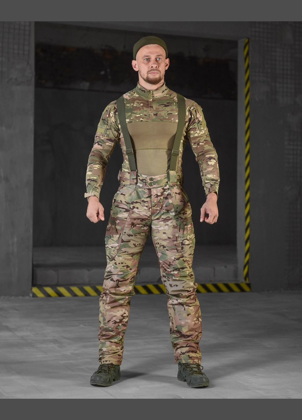 Тактический водоотталкивающий зимний комбинезон Logitek мультикам No Brand (314464695)