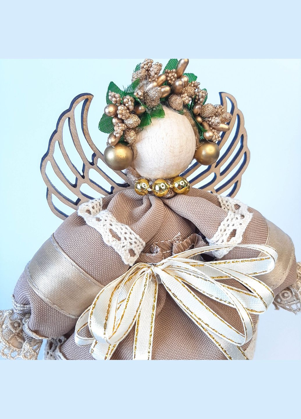 Ангел Охоронець сімейний оберіг лялька в стилі мотанка хендмейд сувенір No Brand Ангелик (303454825)