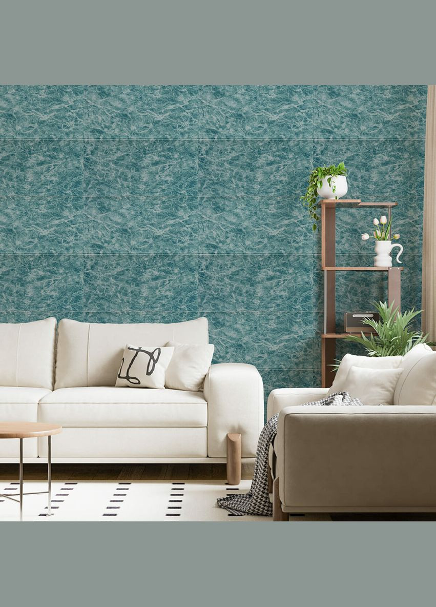 Декоративная 3D панель самоклеющаяся Морская мраморная плитка 700х700х4мм (362) SW00000530 Sticker Wall (315791592)