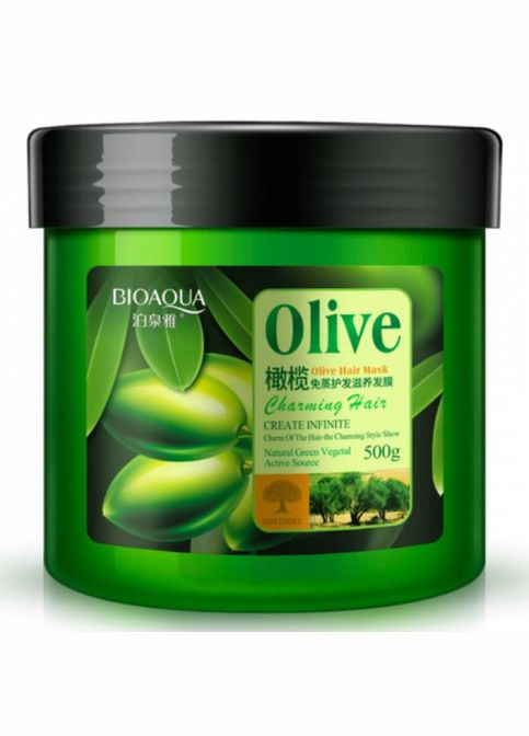 Маска для волос Olive Hair Mask с оливковым маслом 500 г Bioaqua (333336737)
