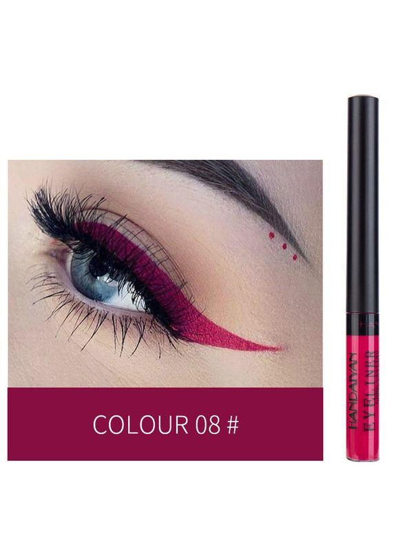 Кольорова водостійка підводка для очей Eyeliner Long Lasting Professional колір №4 Коричневий Handaiyan (317175205)