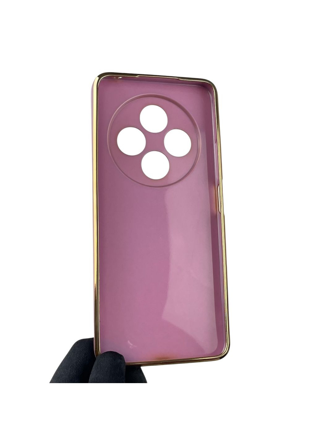 Чохол для Redmi 14C жіночий із золотою окантовкою із захистом камери на сяомі редмі 14с чорничний Xiaomi (366019404)