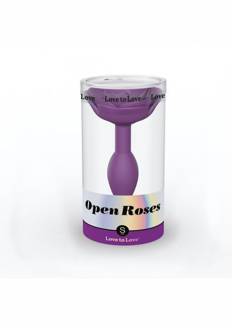 Силіконова анальна пробка OPEN ROSES S SIZE - PURPLE RAIN Love To Love (369953087)