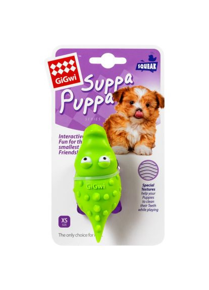 Іграшка для собак (75007) GiGwi Suppa Puppa Крокодильчик з пискавкою 9 см (366519548)