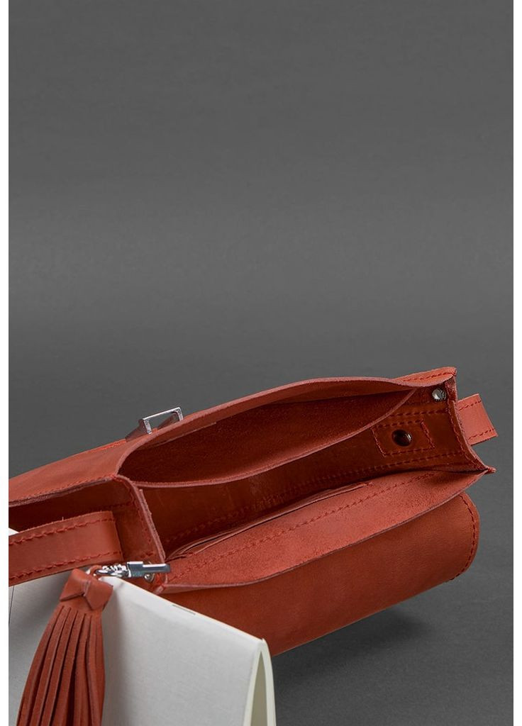 Шкіряна жіноча бохо-сумка Лілу Коралова BlankNote кросс-боди (348359371)