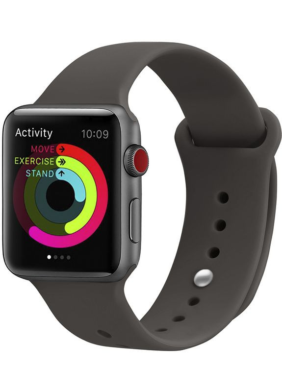 Ремешок Silicone Strap для Apple Watch 42/44 mm Cocoa UWatch (301472741)