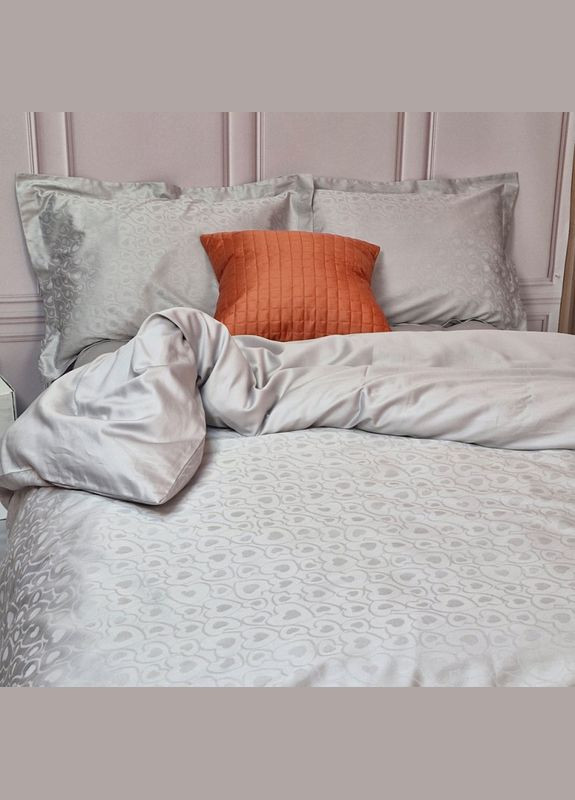 Постільна білизна HEART Platinum Сатин жакард Полуторна на резинці MERISET (306740168)