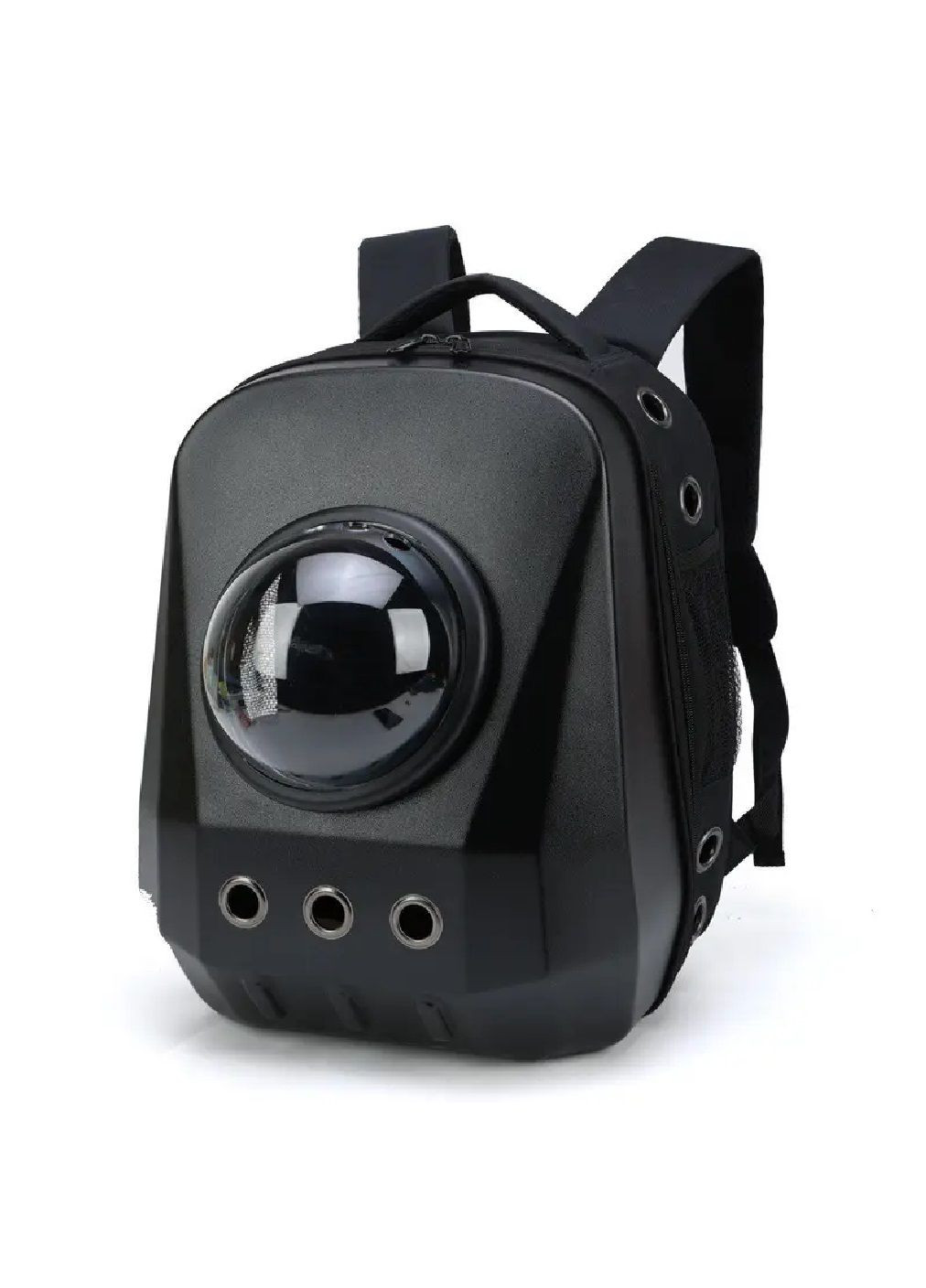 Рюкзак сумка переноска для тварин котів собак з ілюмінатором вентиляцією підстилкою 49x31x35 см (477199-Prob) Чорний Unbranded (295438368)