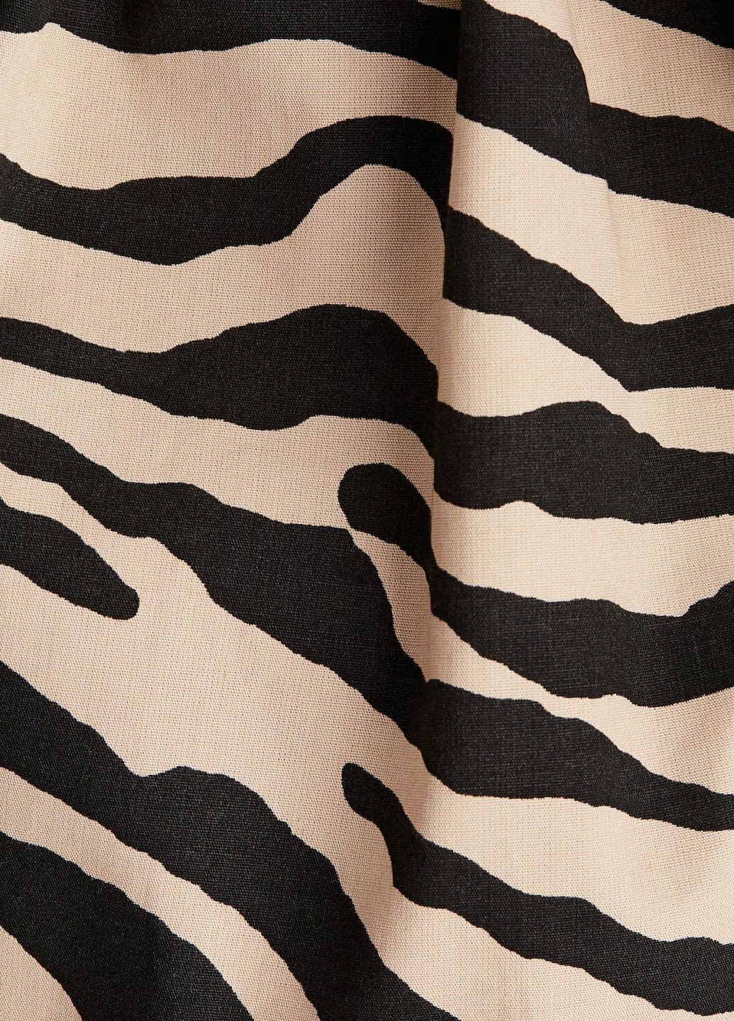 Бежевое кэжуал платье H&M зебра