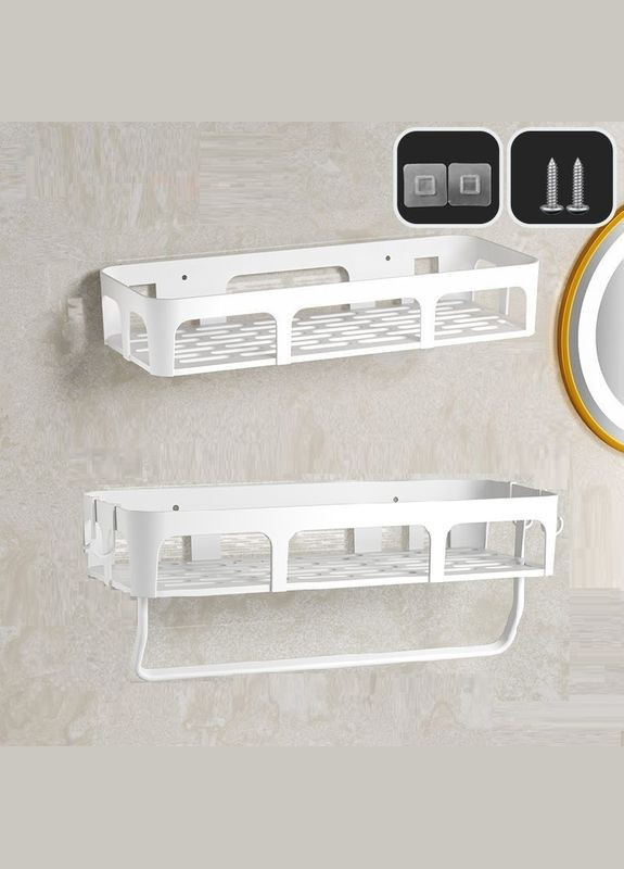 Полочка настенная с держателем для полотенец в ванную CA (299339566)