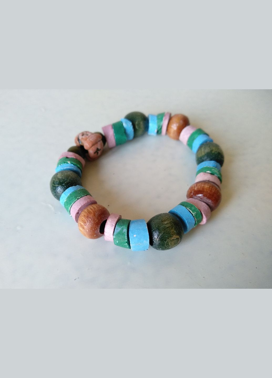 Керамический браслет ручной работы на резинке №7 Коти&Ангели (302450846)