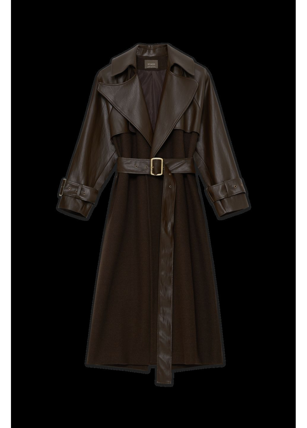 Коричневе демісезонне Жіноче пальто Йораль 140961 Stimma