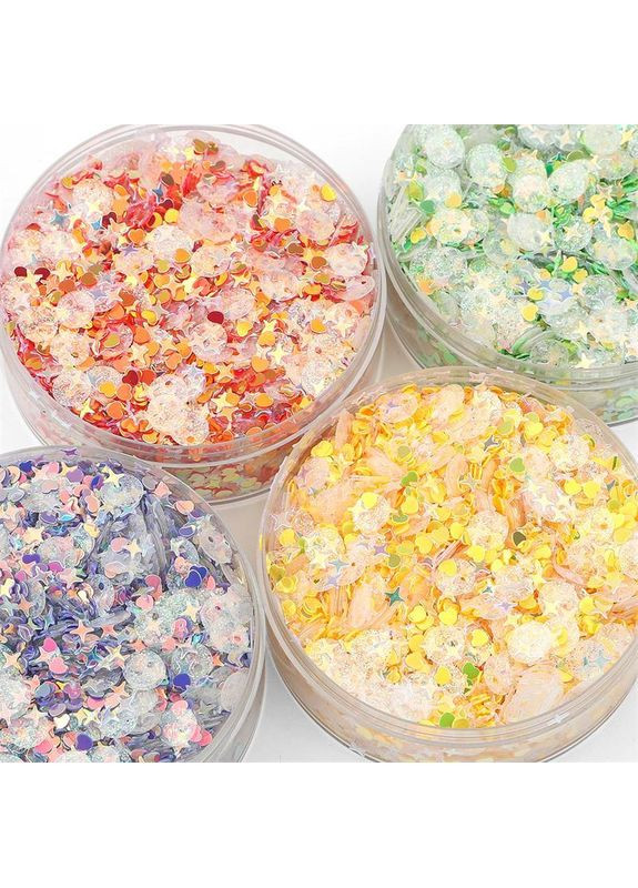 Мини блестки разной формы – 500 г зеленый микс Plus-plus (354794943)