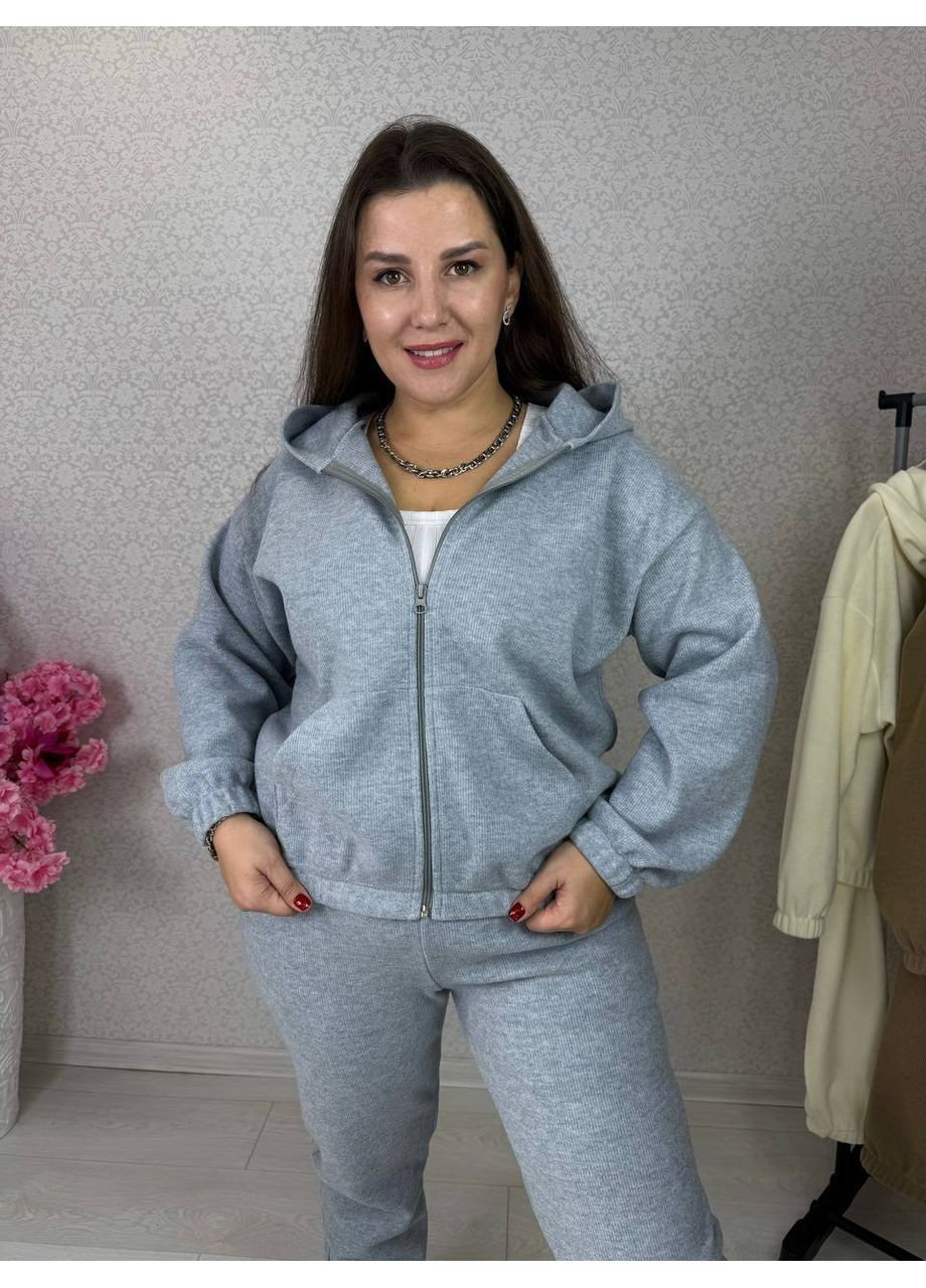 Теплий костюм-двійка з турецької ангори в рубчик — ЗАМІРИ В ОПИСІ DK/DL Мода без кордонів (368458163)